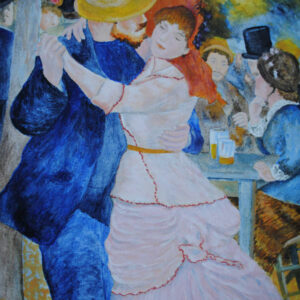 tanzendes Paar gemalt nach Renoir