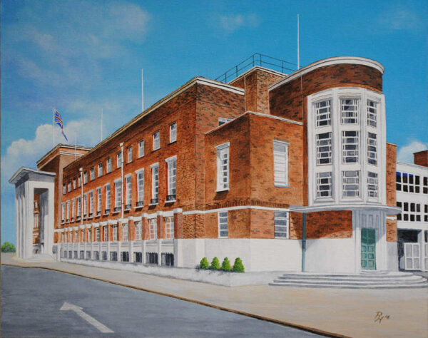 ehemaliges Rathaus, Civic Centre in Dagenham, England