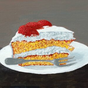 ST042 Sahnetorte 21x30cm, Acryl auf Holz